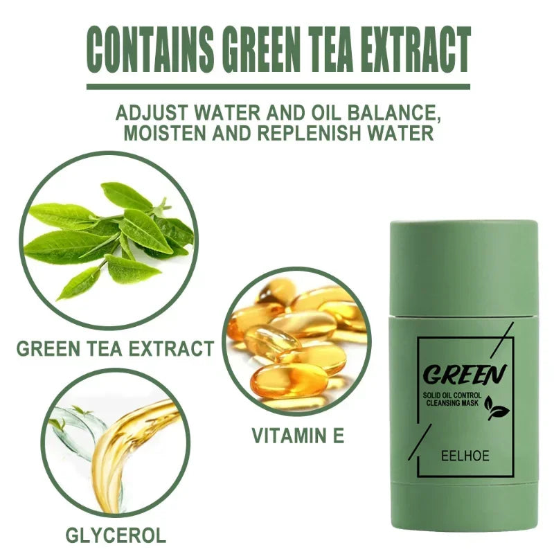 🌿 EELHOE™  Green Tea Clean Face Mask Stick (-50% OFF & FREE SHIPPING TODAY)